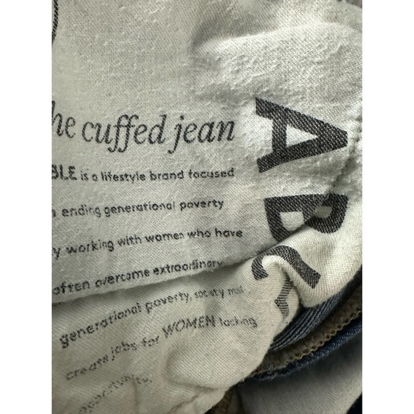 ABLE Martha The Cuffed Distressed Jeans Denim - Sz 30 - Picture 7 of 8